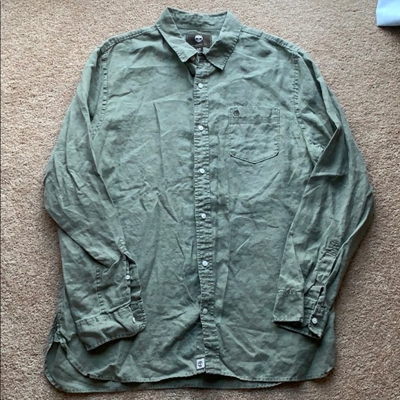 Timberland linen button up shirt - Picture 1 of 6